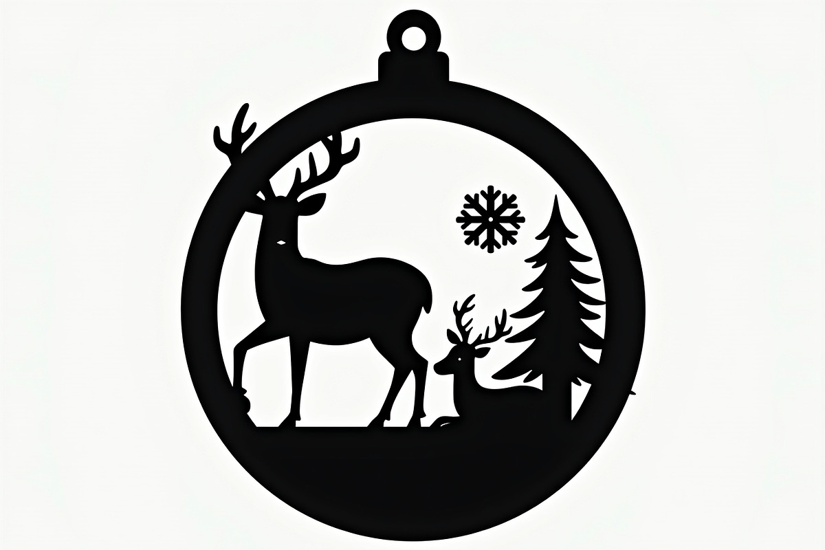 Christmas Laser Cut Ornament Bundle, an Object Graphic by musafir_fashion (Photo 3 of 13)