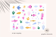 Cute Otter Clipart & Patterns, an Animal Illustration by danceyourlife (Thumbnail 6 of 7)