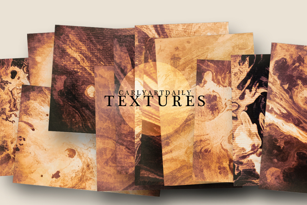 Poured Gold, a Texture Graphic by CarlyArtDaily (Photo 2 of 2)