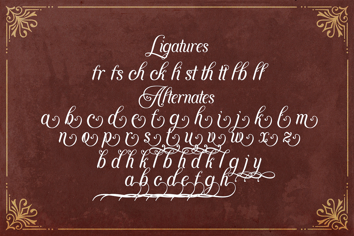 Agenda King - Vintage Script Font, a Script Font by StringLabs (Photo 13 of 13)