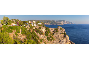 Theotokos Monastery on cliff in, a Nature Photo by kavalenkava