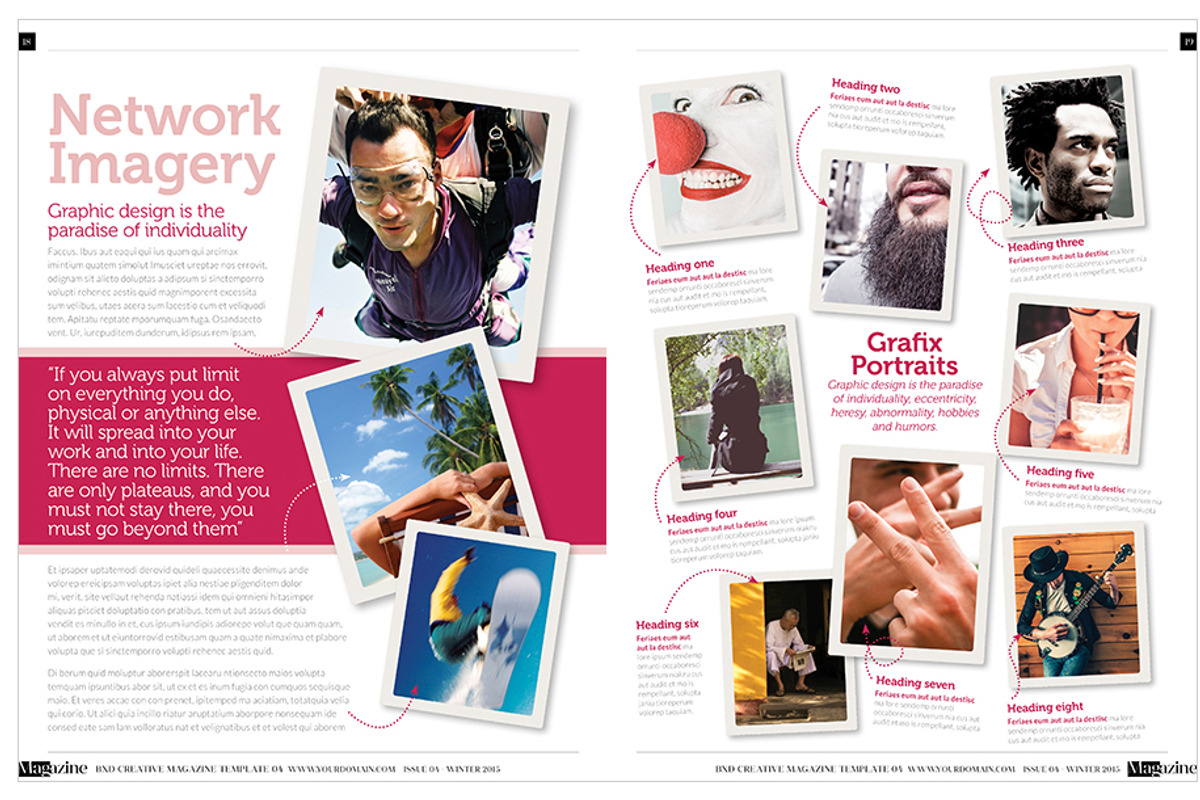 Magazine Template InDesign 04, a Magazine Template by Love Graphic Design (Photo 18 of 34)