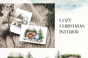 Watercolor Christmas spirit clipart, a Decorative Illustration by Yuliya Derbisheva (Thumbnail 7 of 14)