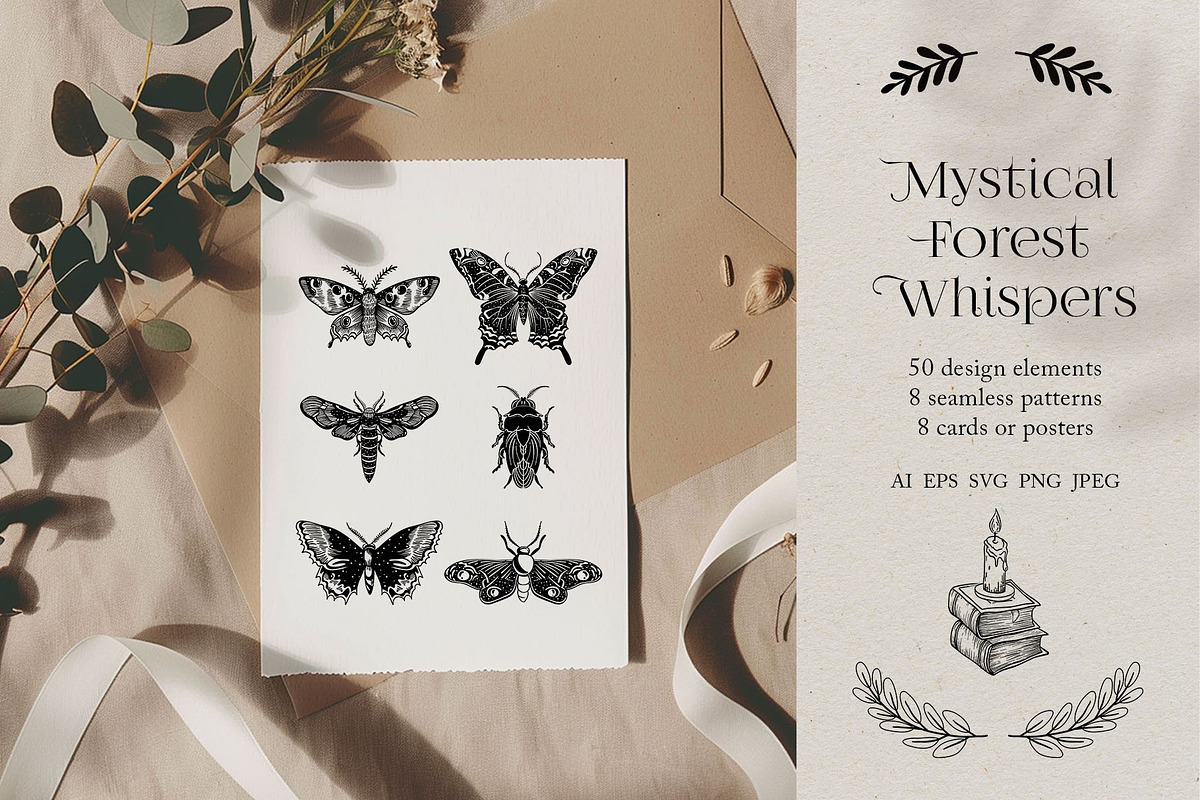 Mystical Forest Whispers, a Decorative Illustration by Jenny Quince (Photo 1 of 9)