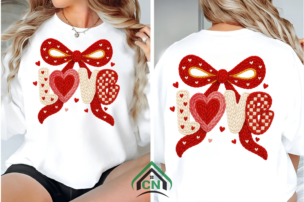 Yarn Crochet Coquette Valentine PNG, an Illustration by Craft Nest (Photo 4 of 6)
