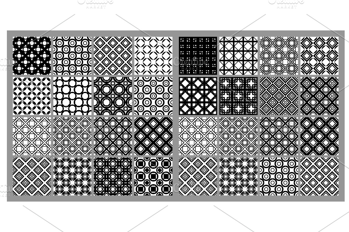 1149 Geometric Seamless Patterns, a Pattern Graphic by TKDoodle (Photo 5 of 5)