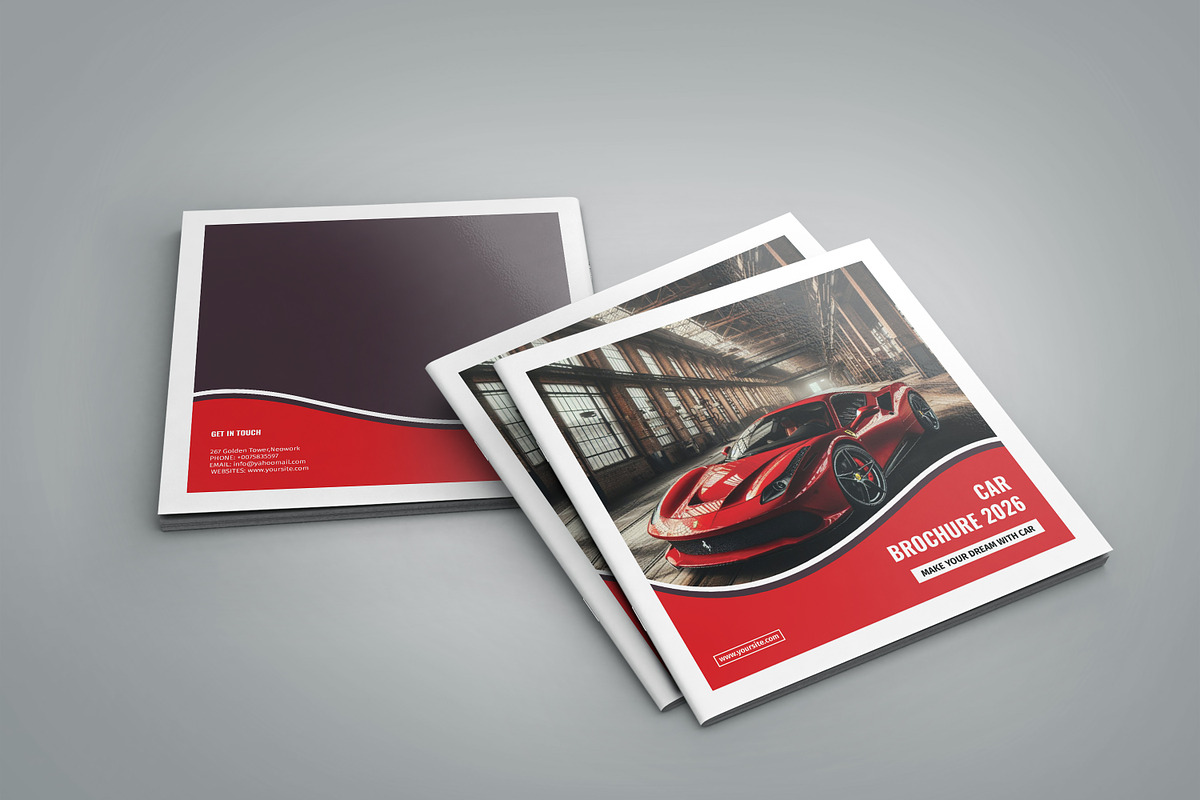 Square Car Brochure, a Brochure Template by Template Shop (Photo 2 of 8)