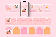 Pastel Instagram Carousel Templates, a Social Media Template by SunshineStudioBoutique (Thumbnail 4 of 10)