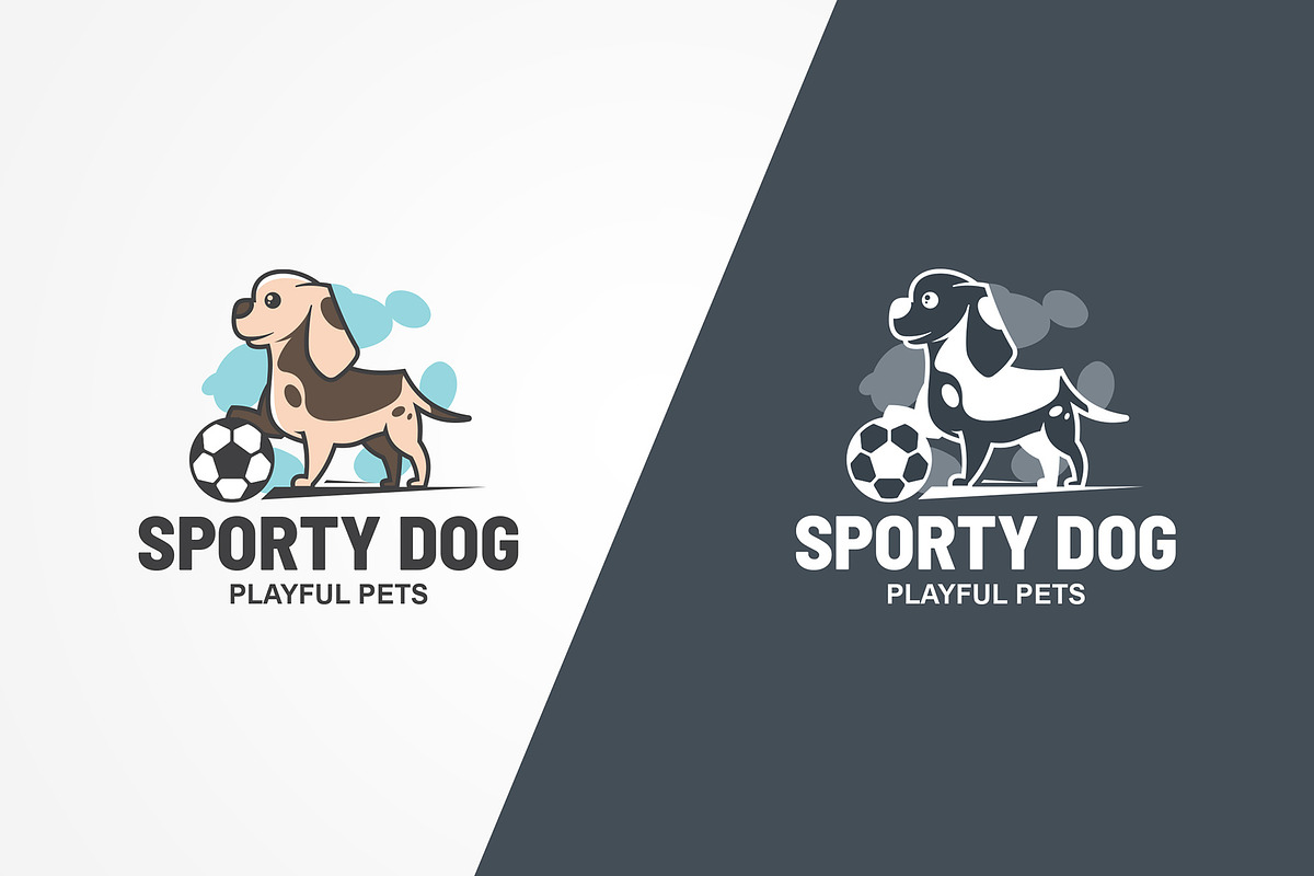 Sporty Dog Logo Template, a Branding & Logo Template by floringheorghe (Photo 2 of 2)