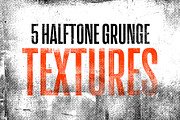 5 Halftone Grunge Textures, a Texture Graphic by P-G-H (Thumbnail 1 of 6)