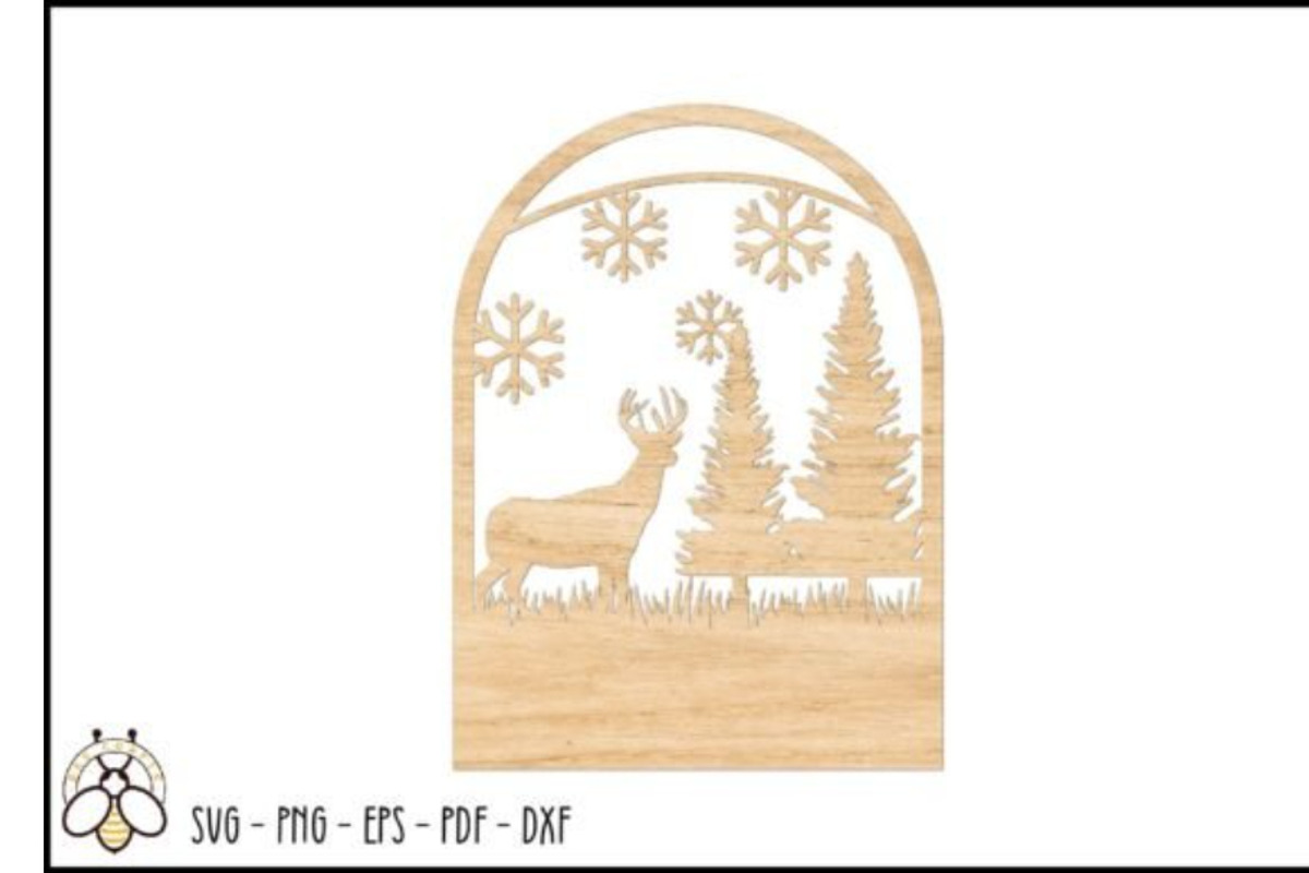Laser Cut Christmas Cards, an Object Graphic by BeeCraftR (Photo 12 of 13)