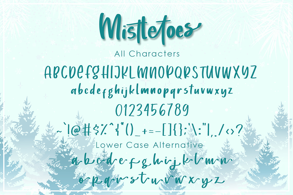 Mistletoes - Handwritten Brush Font preview 8