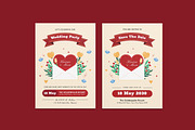 The Note Wedding Invitation Template, an Invitation Template by iDoodle Studio (Thumbnail 1 of 4)