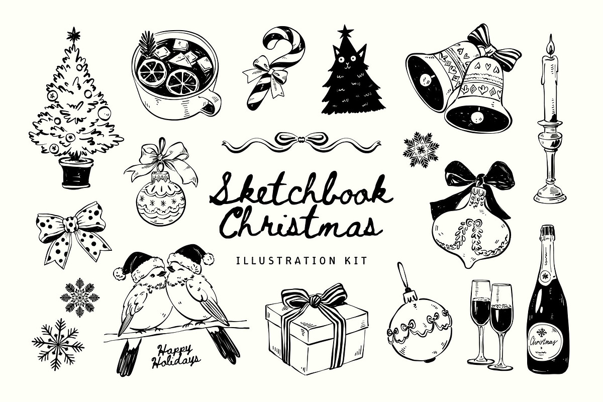 Sketchbook Christmas | Illustration, a Seasonal Illustration by KetteCreate (Photo 1 of 14)
