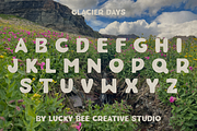Glacier Days | Vintage, Playful Font, a Sans Serif Font by Lucky Bee Creative Studio (Thumbnail 4 of 13)