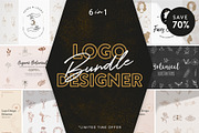 LOGO DESIGNER BUNDLE - 6in1, a Graphic by amber&ink (Thumbnail 1 of 23)