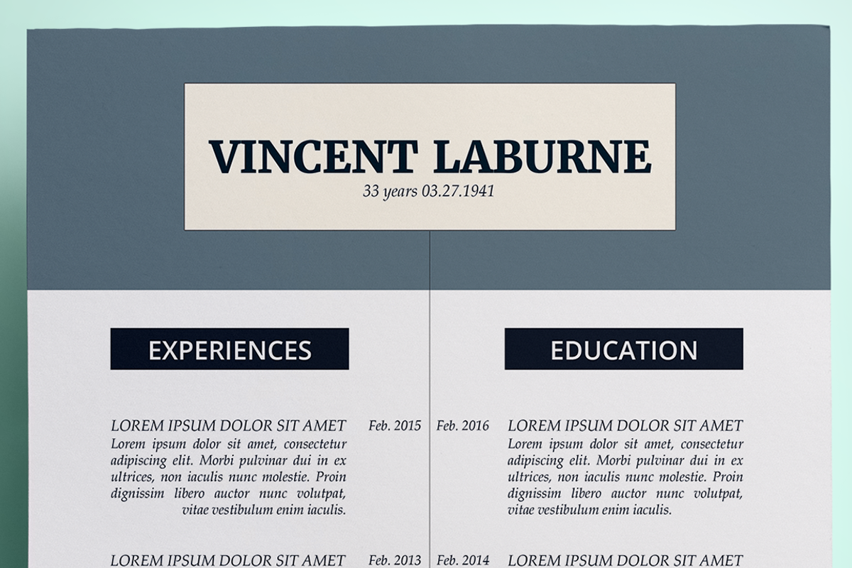 Resume/CV Photoshop & Word Template, a Resume Template by Studio 19 (Photo 4 of 5)