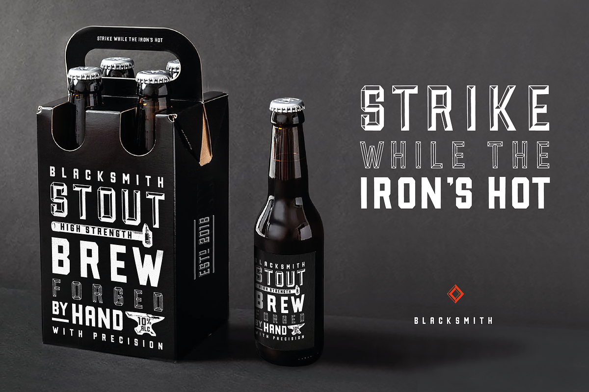 Forged Font Family preview 5