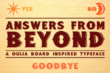 Answers From Beyond - Typeface