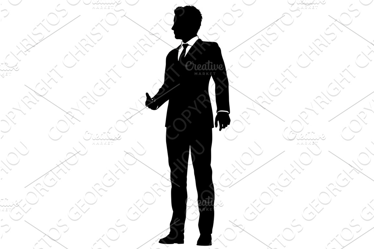 Business People Man Silhouette, a Person Illustration by Christos Georghiou