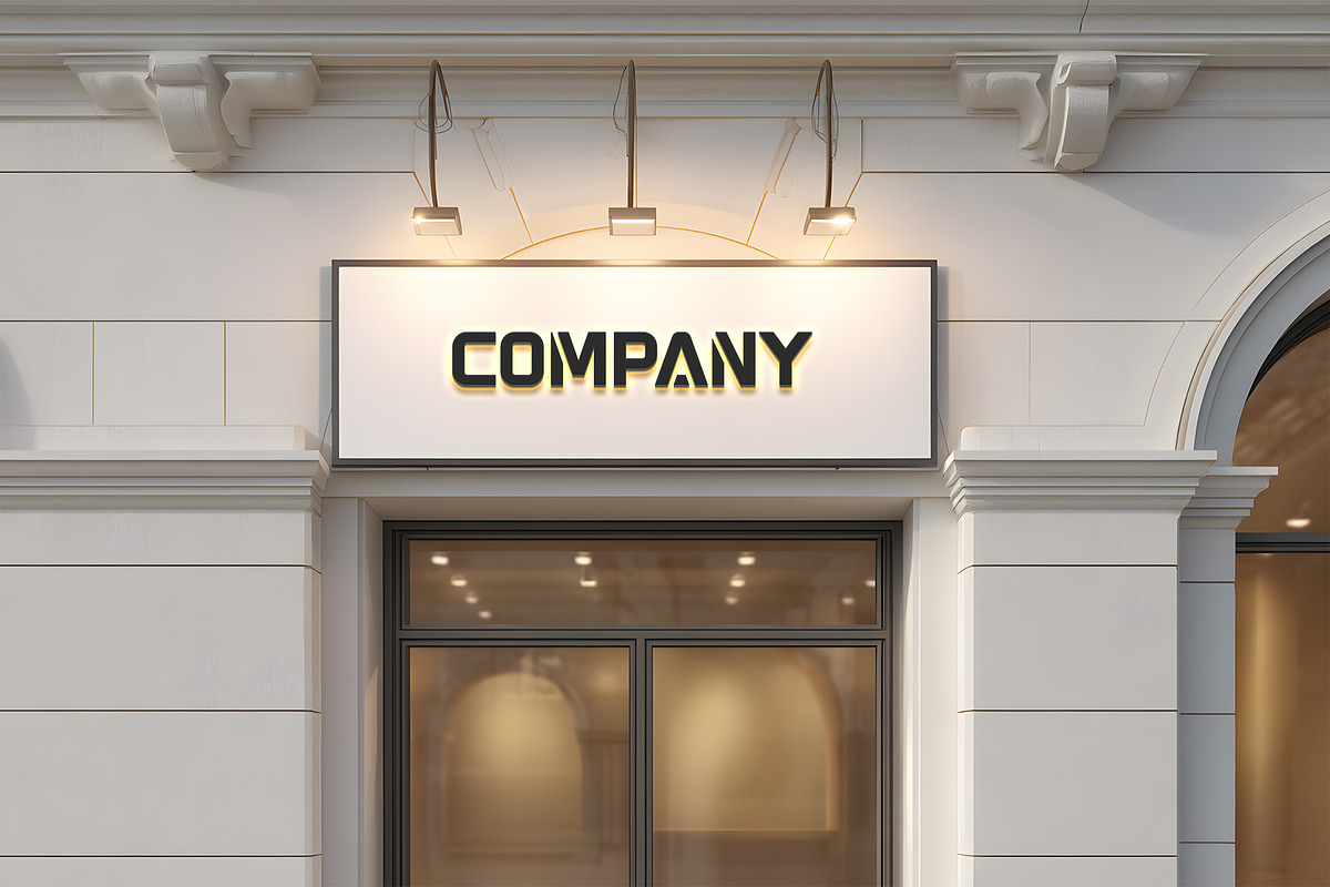 Logo Mockup Modern Facade Sign, a Product Mockup by GenesisCreativeCo (Photo 3 of 4)