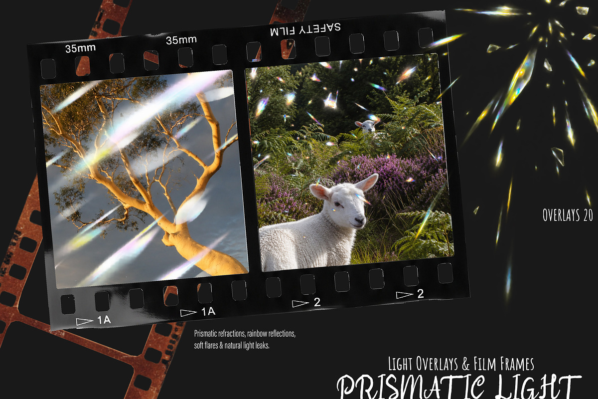 Prism Light Overlays & Film Frames, a Texture Graphic by DreamoraArt (Photo 13 of 13)
