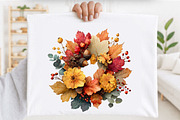 Watercolor Autumn Fall Leaves, a Seasonal Illustration by SVGArt (Thumbnail 10 of 10)