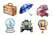Adventure Around the World Clipart, an Illustration by Daily.Designs (Thumbnail 2 of 5)