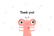 Monsters kids clipart collection, an Animal Illustration by Leysan Shayak (Thumbnail 15 of 15)