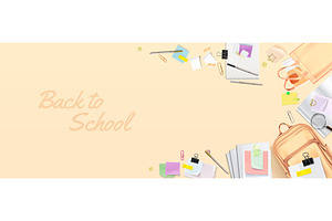 3D back to school composition, an Object Illustration by art PVP - market