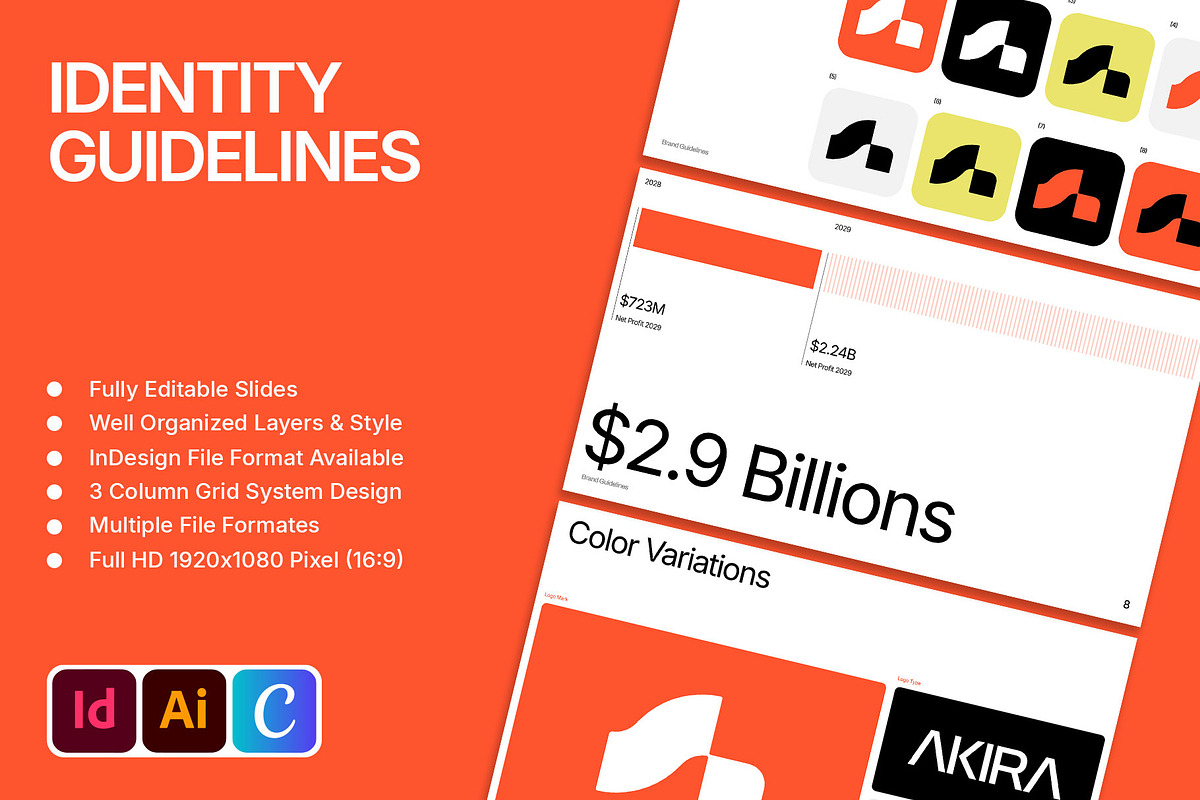Professional Brand Guidelines Deck, a Branding & Logo Template by Templeste (Photo 2 of 8)