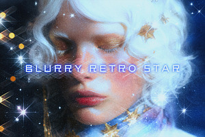 Blurry Vintage Star Photo Effect, a Layer Style Add-On by Design Squad