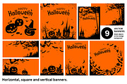 Halloween. Banners, a Background Graphic by Yulia Ogneva (Thumbnail 2 of 5)