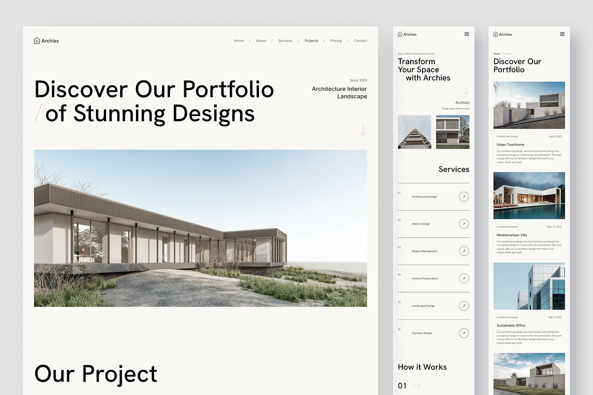 Archies - Architecture Framer, a Websites & App Template by peterdraw (Photo 5 of 7)