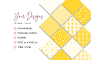 Yellow Polka Dot Seamless Patterns, a Pattern Graphic by Earley Bird Design Studio (Thumbnail 7 of 8)