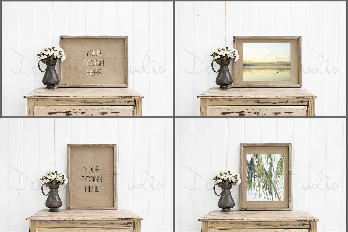 Frame Mockups Bundle, White Concept, a Print Template by HisariDS Mockup Design (Photo 5 of 16)