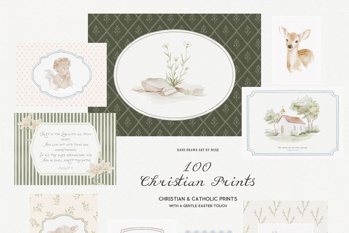 Le Jardin Céleste Christian Prints, a Background Graphic by Muse Artist (Photo 19 of 26)