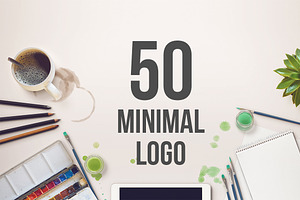 Minimal Square Logo - Hipster Line