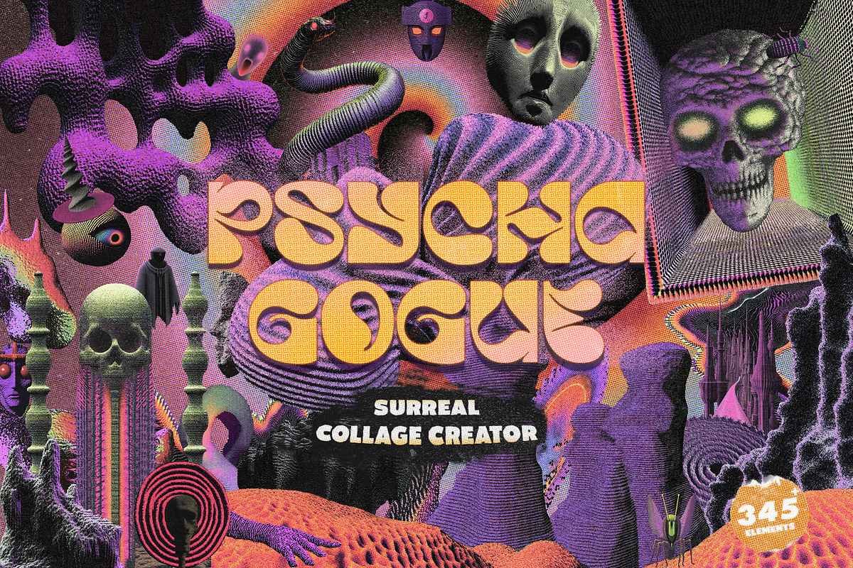 Psychagogue Collage Creator, an Object Graphic by Freezerondigital (Photo 1 of 14)