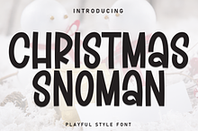 Christmas Snowman | Script Font