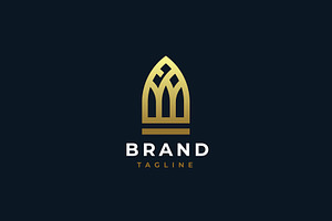 Church stained glass window., a Branding & Logo Template by lettett