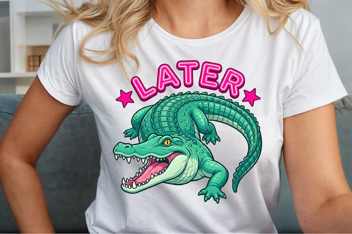 Later Gator Cute Alligator PNG, a Seasonal Illustration by Sublimation Artist (Photo 5 of 9)