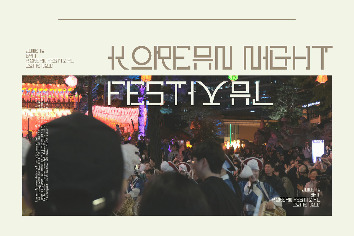 BOREA - Korean Style Typeface, a Sans Serif Font by Boril Std (Photo 4 of 12)
