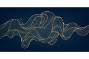 Water And Waves Golden Backgrounds, a Background Graphic by Marylia (Thumbnail 17 of 22)