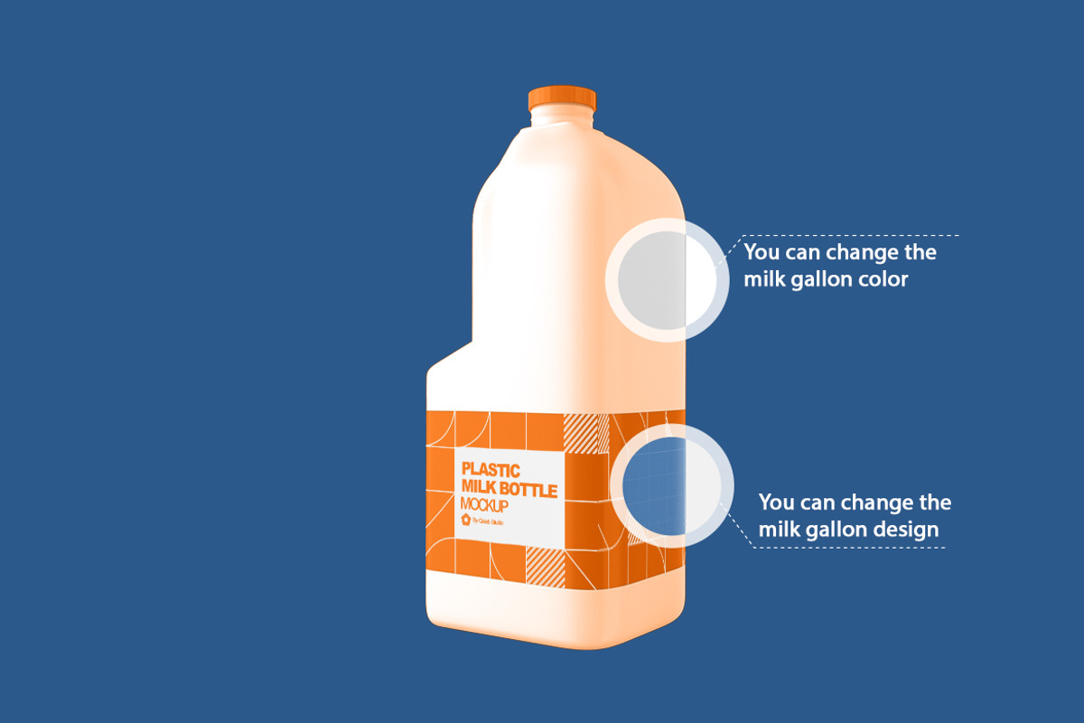 Milk Gallon Kit, a Cups & Container Mockup by Qaleb Studio (Photo 2 of 5)