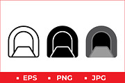 Tunnel Archway Icons, a Solid Icon by Artonix (Thumbnail 1 of 2)
