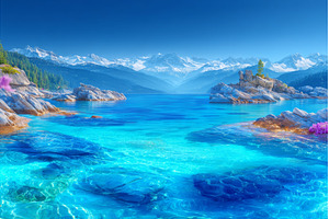 In the still waters of Glacier Bay, a Nature Photo by ZinetroN