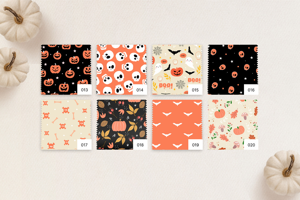 Happy halloween. Patterns & clipart., a Pattern Graphic by Getalo Viktoriia (Photo 4 of 11)