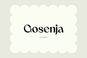 Gosenja – Elegant Summer Serif, a Serif Font by Elmous (Thumbnail 1 of 10)