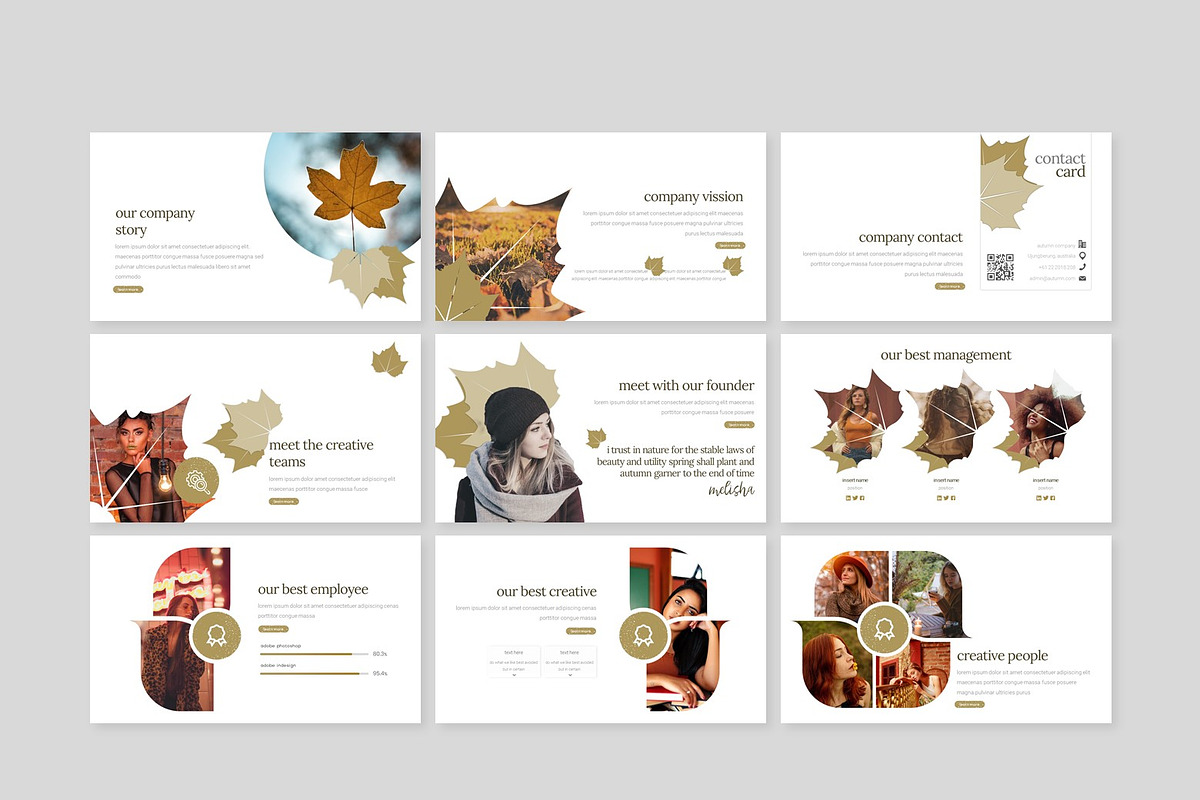 Autumn Leaves - Powerpoint Template, a Presentation Template by inspirasign